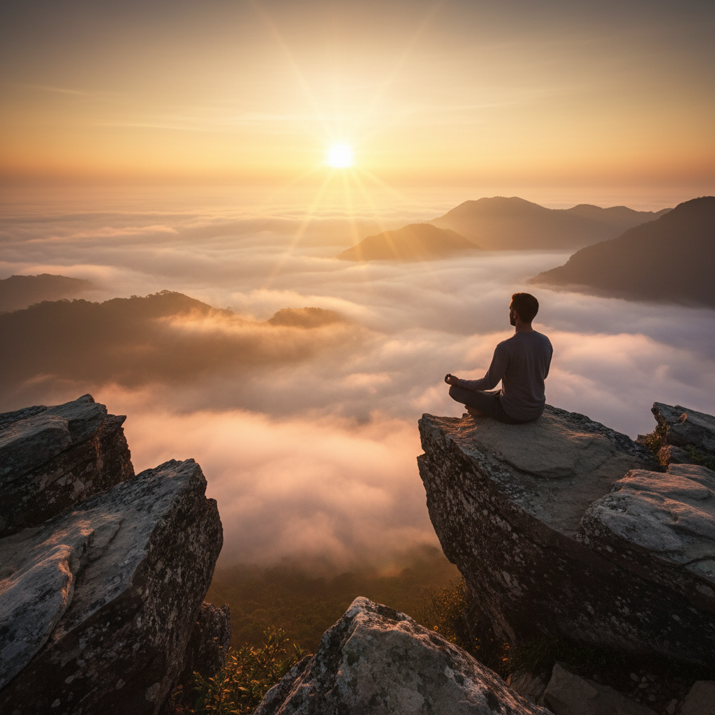 Vue d'ensemble d'une table en bois naturel avec des aliments frais, un carnet de notes et des équipements de plein air, symbolisant l'approche holistique du bien-être masculin